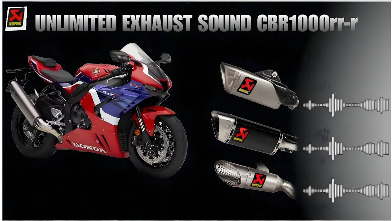 Honda CBR 1000rr-r Unlimited Exhaust Sound Test💥||All Acrophobic Exhaust Series Exhaust Sound🎊.