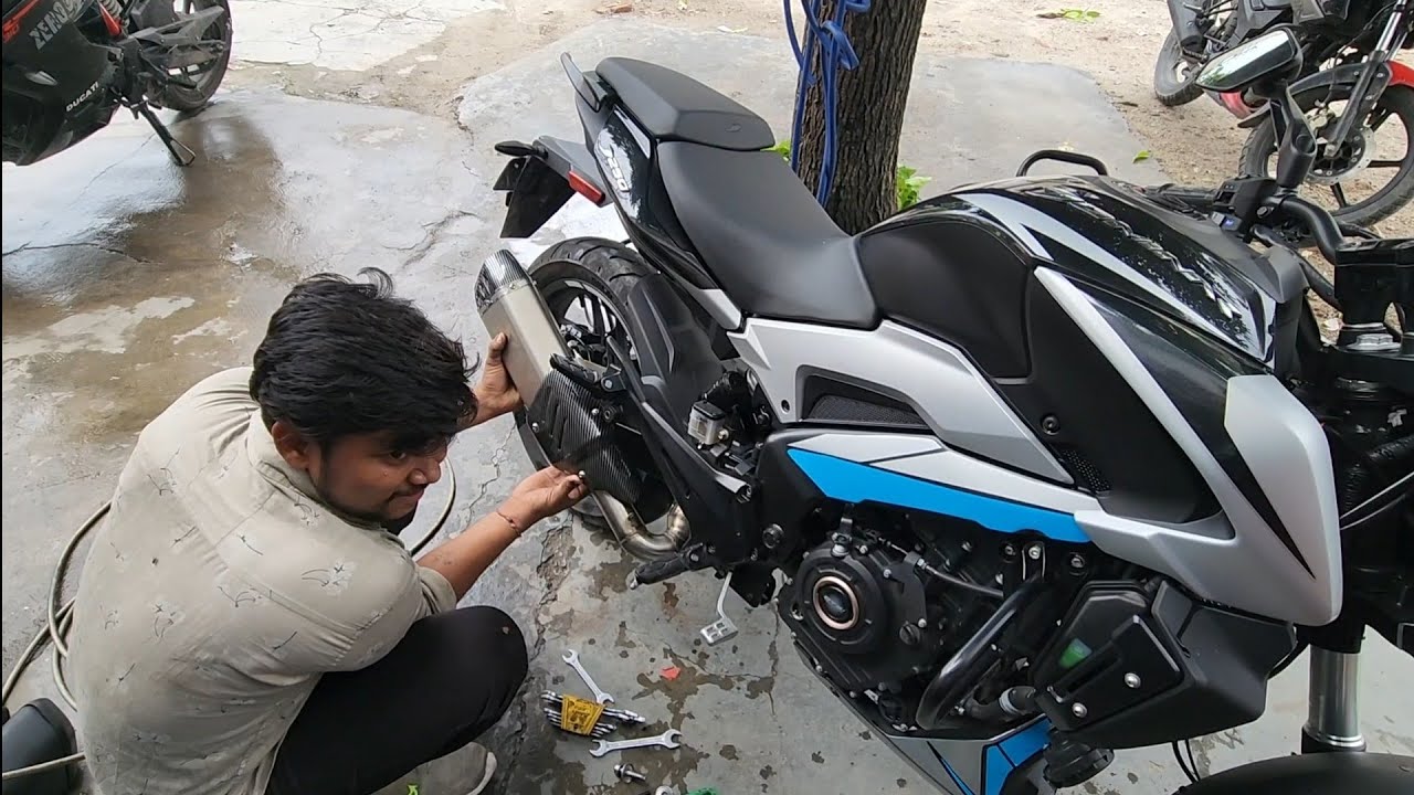 Dominar 250 top loud exhaust | dominar 250 modification | dominar full system exhaust |