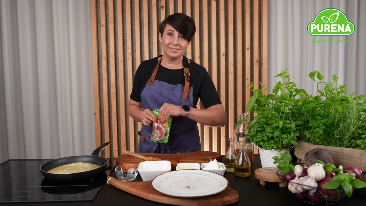 Przepis na kremowe RISOTTO Z BURAKAMI I KOZIM SEREM 👌🍴 🍽- Gotuj naturalnie z Pureną i Kingą Bałazy 💚