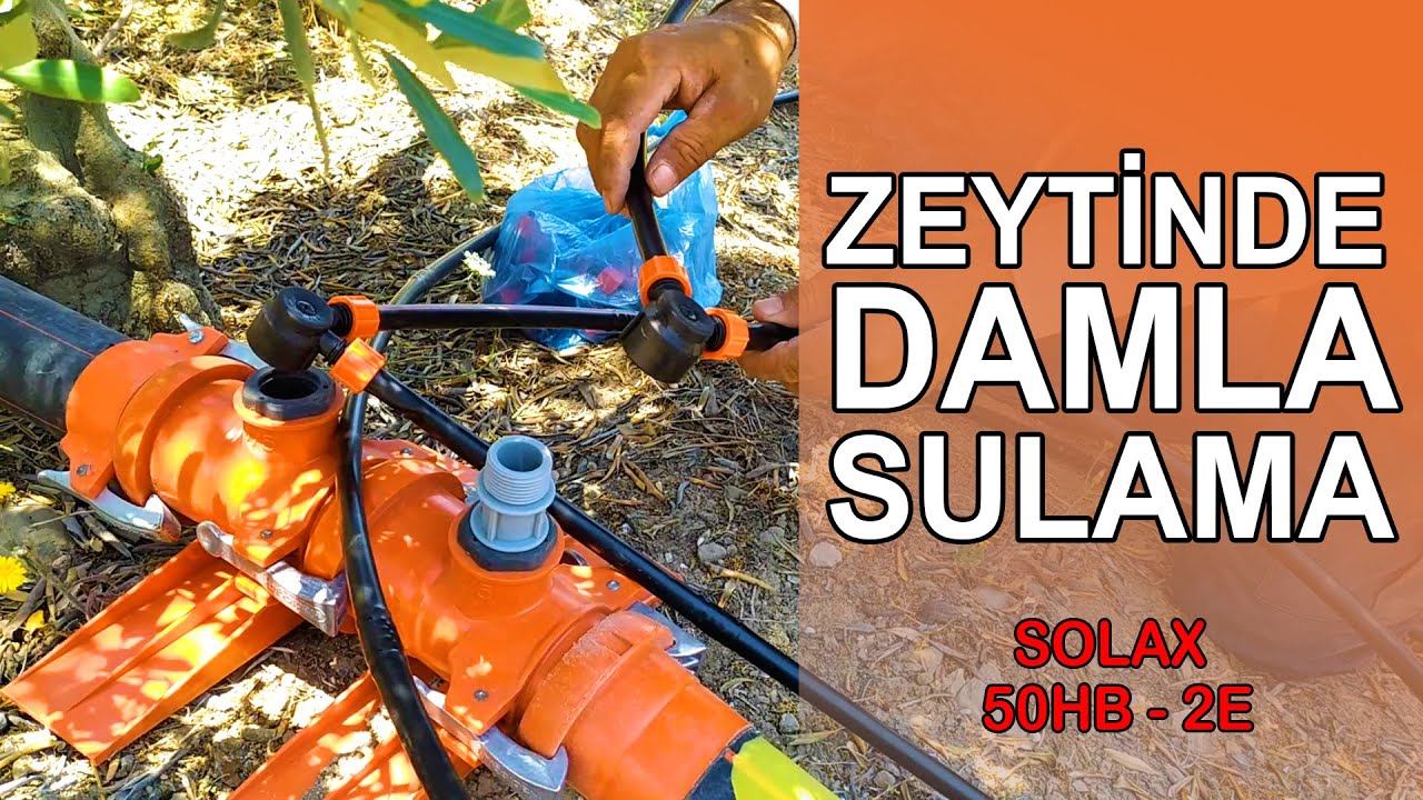 Zeytine Damlama Sistemi Kuruyoruz - Solax 50HB-2E Yüksek Basınçlı Dizel Su Motoru