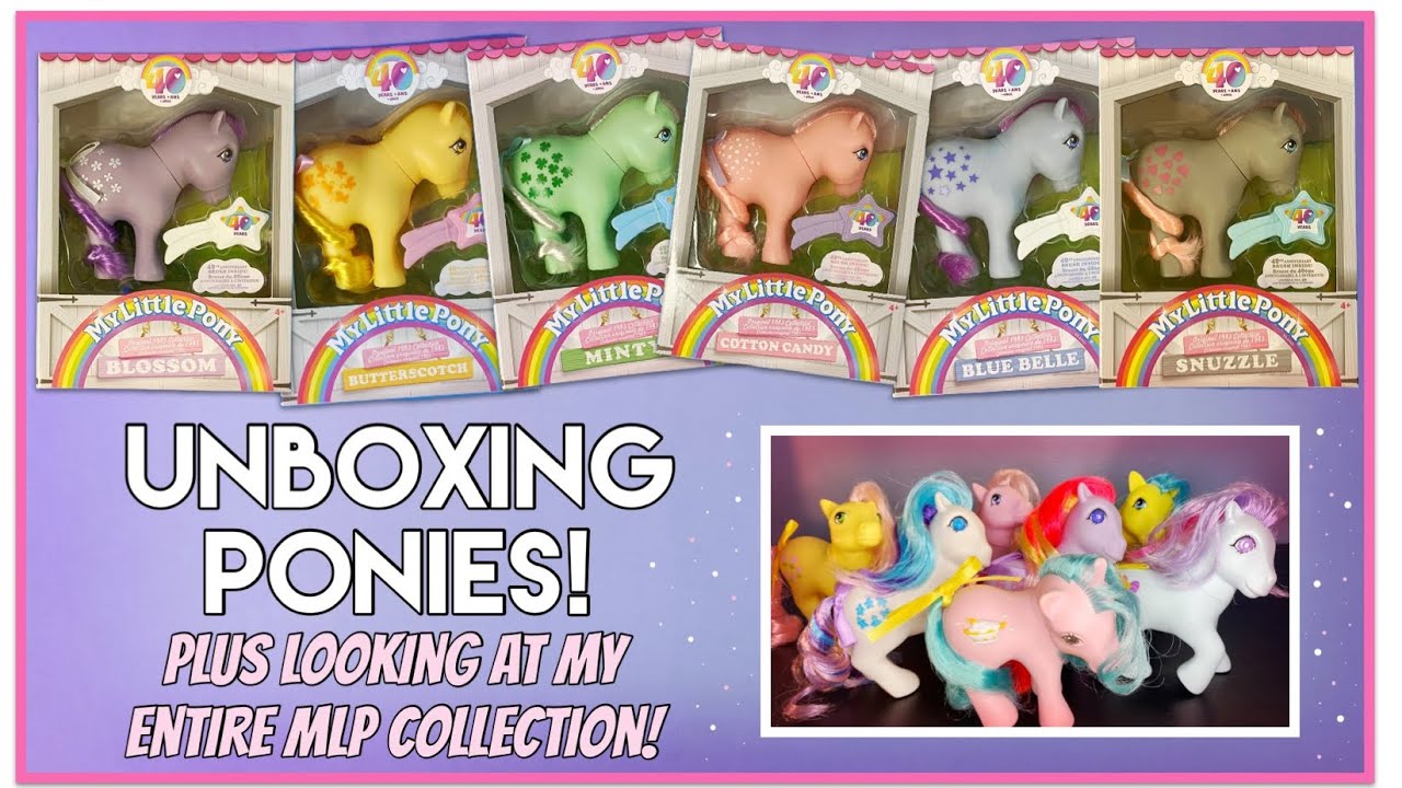 Unboxing 40th Anniversary My Little Pony Reproductions | My Entire MLP Collection | 2023 MLP