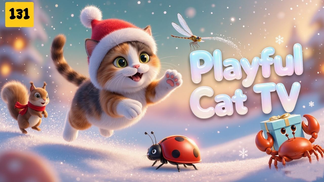 Playful Cat TV – Creative Play That Makes Cats Chase, Jump and Discover