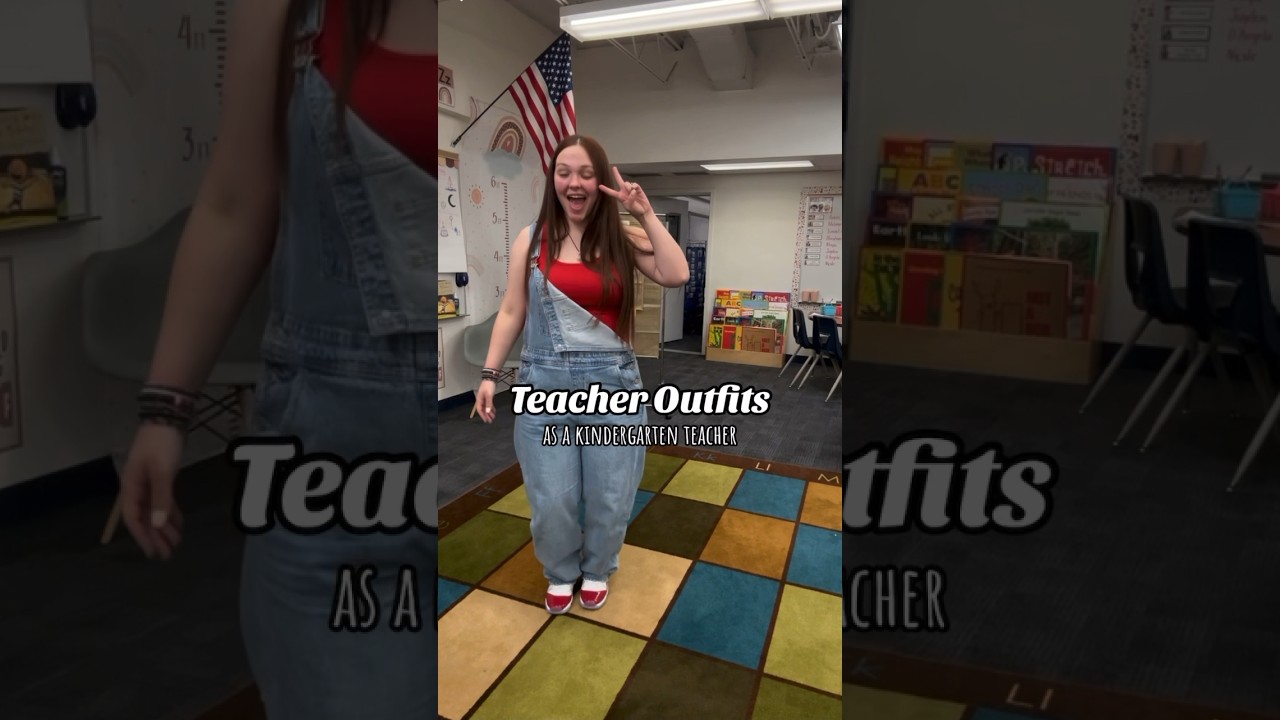 What I wear in a week as a Kindergarten teacher 👩🏼&zwj;🏫🍎#kindergartenteacher #teacher #kindergarten