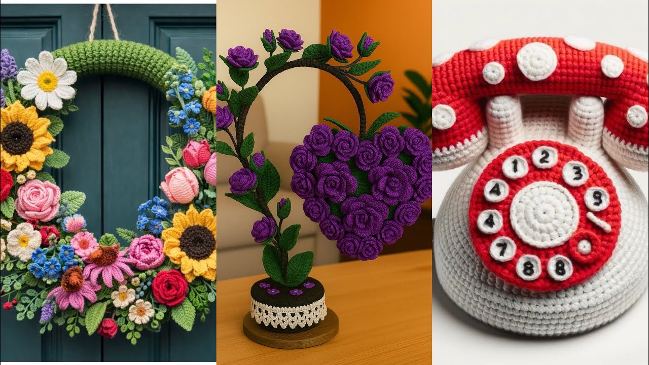 MOST BEAUTIFUL AND TRENDING CROCHET HANDMADE ITEMS AND IDEAS ||HOME DECOR IDEAS PART 1