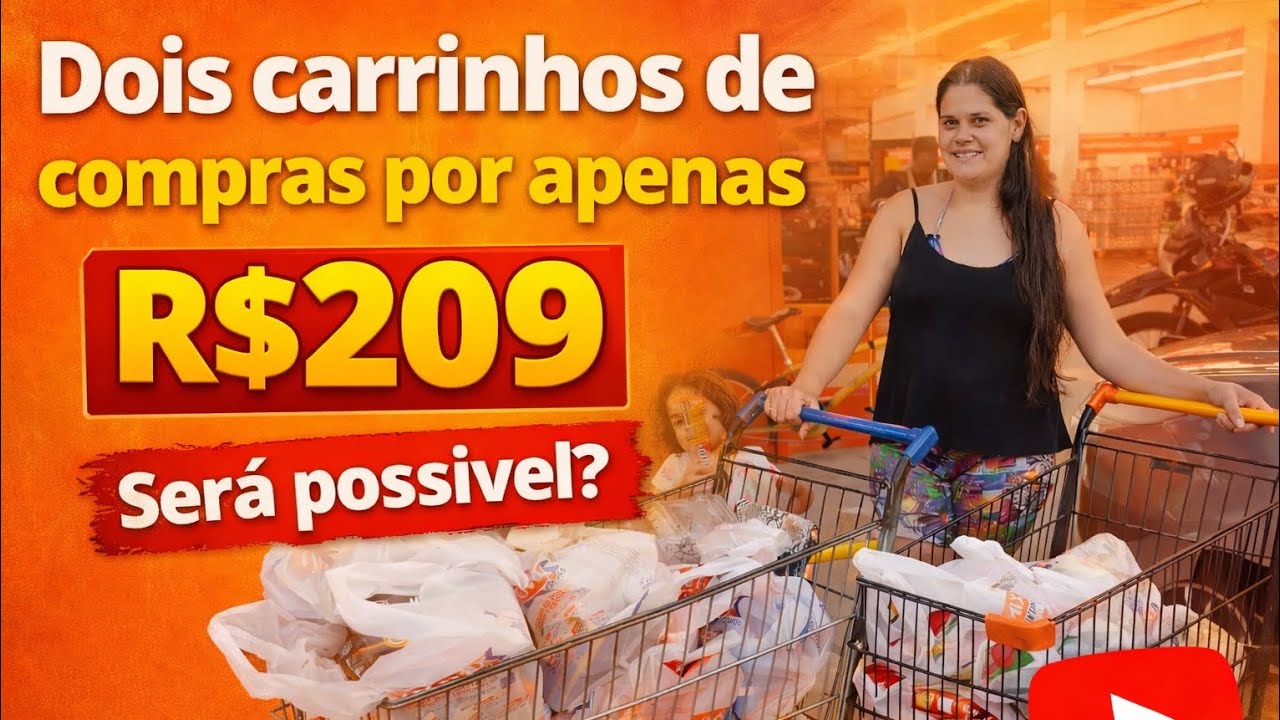 CARNAVAL DE OFERTAS! 🎊 Dois carrinhos de compras com apenas R$209 😱 será?