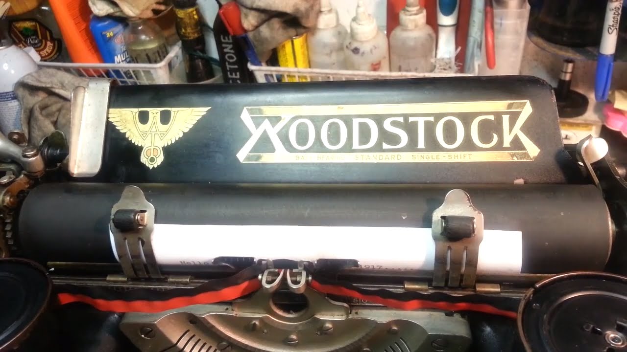 100 Year Old Woodstock Antique Typewriter (almost) 1918 Vintage Underwood No.5 look !