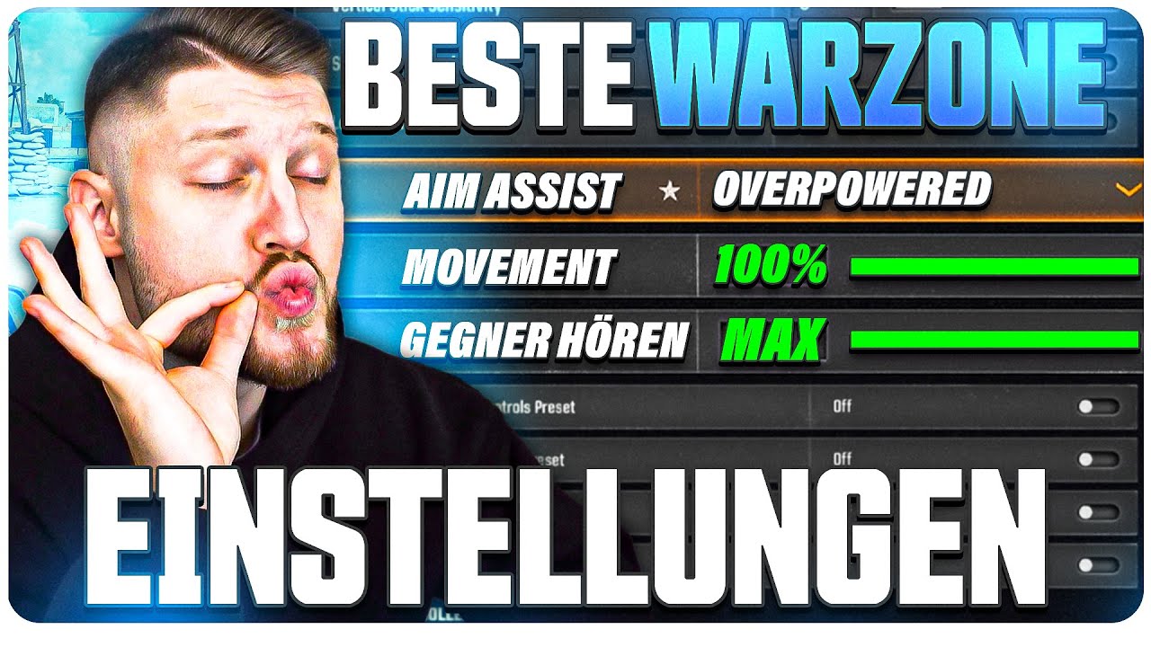 Die BESTEN *WARZONE* EINSTELLUNGEN für PERFEKTES AIM, MOVEMENT & AUDIO 🛠 (PC + KONSOLEN Settings)