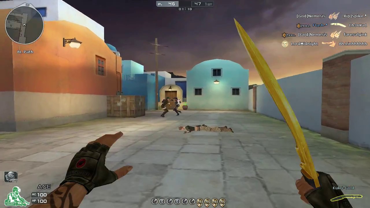 CrossFire: FFA Greece Knife Gameplay