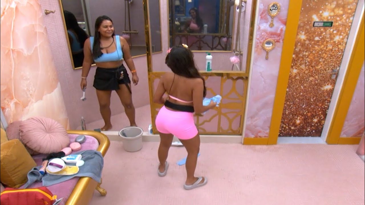 Chaiany E Gabriela Limpa o Banheiro 😄 Pois foi assim que Milena  Conquistaram o Brasil #bbb26 