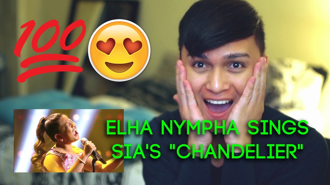 Reaction - WOW!  AMAZING VOICE! Elha Nympha sings Sia's Chandelier