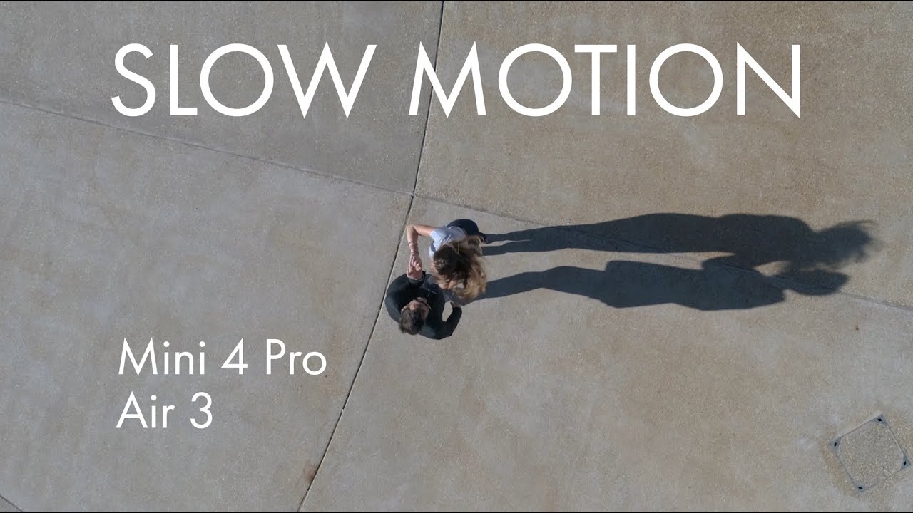DJI Mini 4 Pro and Air 3 Slow Motion Video using Frame Rate