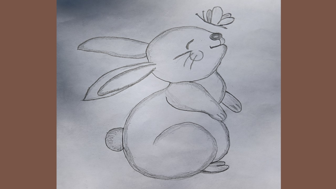 rabbit easy drawing step by step 🐇