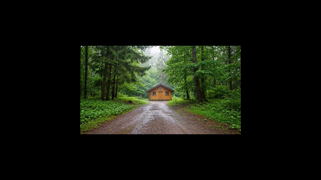 Cabin Deep in the Forest  Rain Sounds for Relaxation