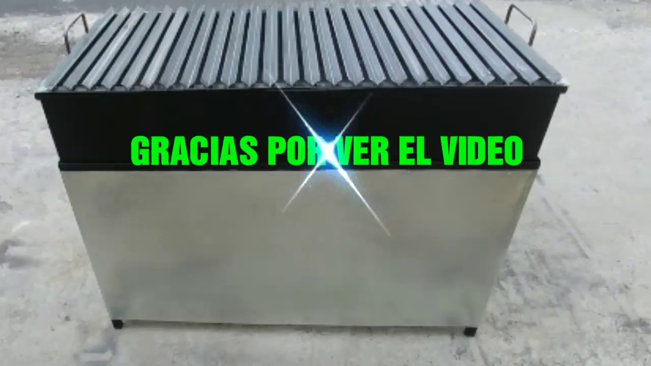 COMO HACER AZADOR DE HERRERIA PARA POLLOS AL CARBÓN