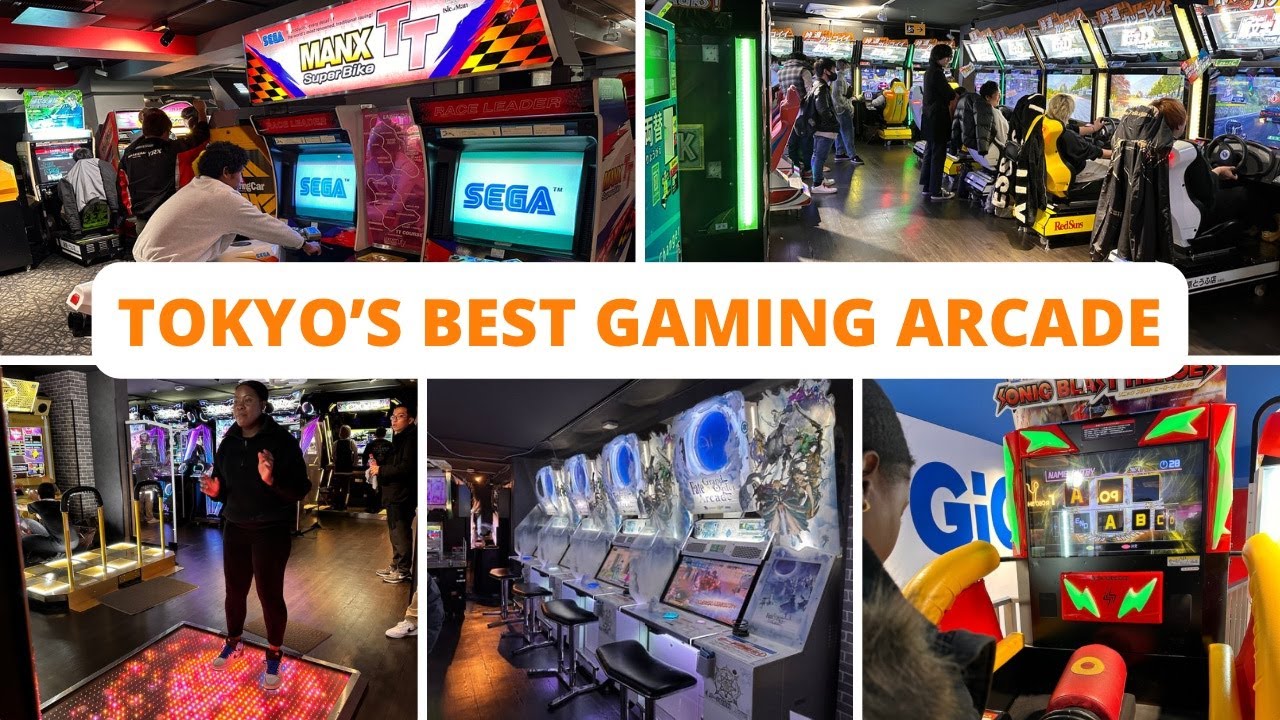 Сотни аркадных игр | Лучший игровой опыт в Токио | GIGO Akihabara