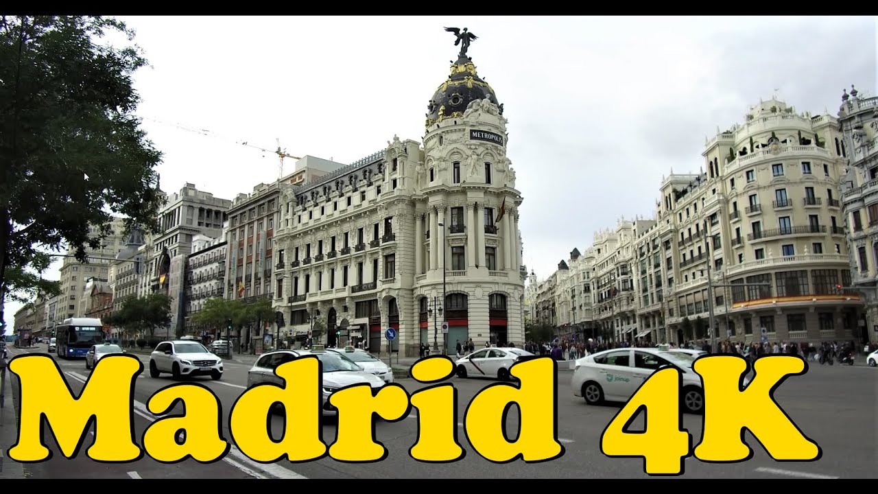 Walk around Madrid Spain. [4K] Calle Mayor - Puerta del Sol - Plaza Cibeles - Casa Árabe.