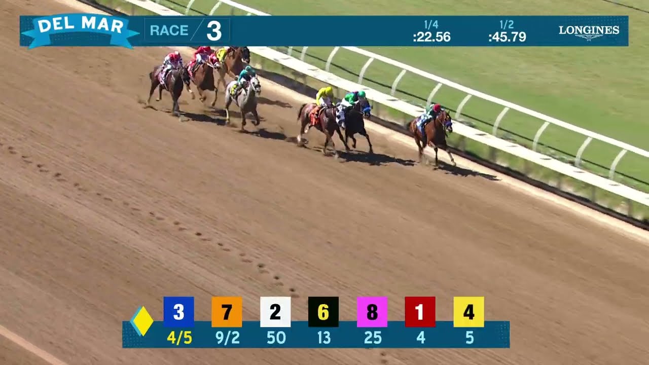 Toaster wins race 3 at Del Mar 9/4/26
