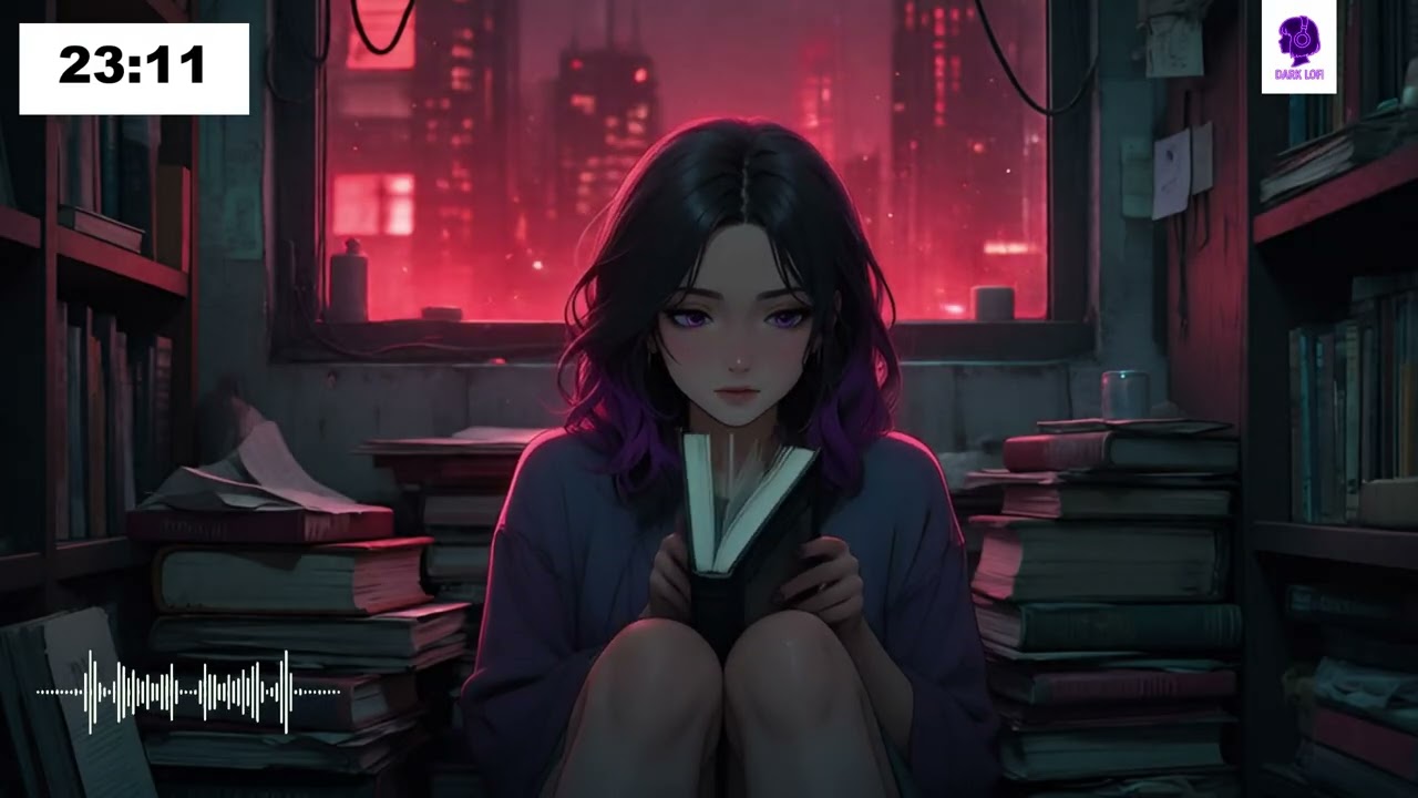 Focus in the Dark 📚 | Dark Lofi Pomodoro 50-10-50 for Deep Study