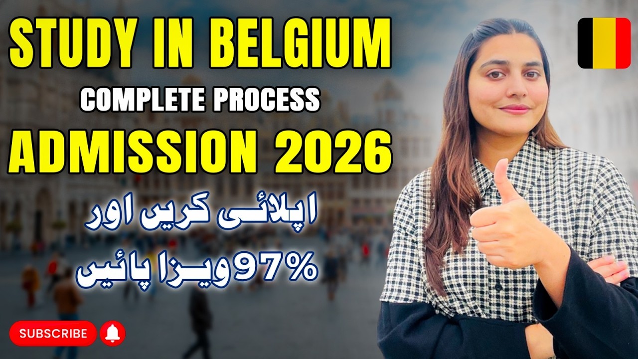 Study in Belgium 2026 🇧🇪 Full Admission Process For Pakistani Students | Low Cost Europe Study