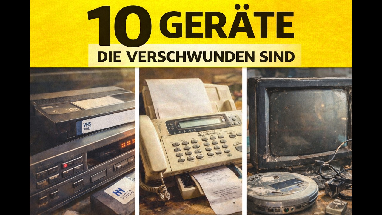 10 Geräte die verschwunden sind – Früher High-Tech, heute vergessen | 80er 90er Jahre