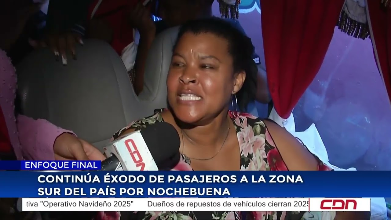 Continúa éxodo de pasajeros a la zona sur del país por Nochebuena