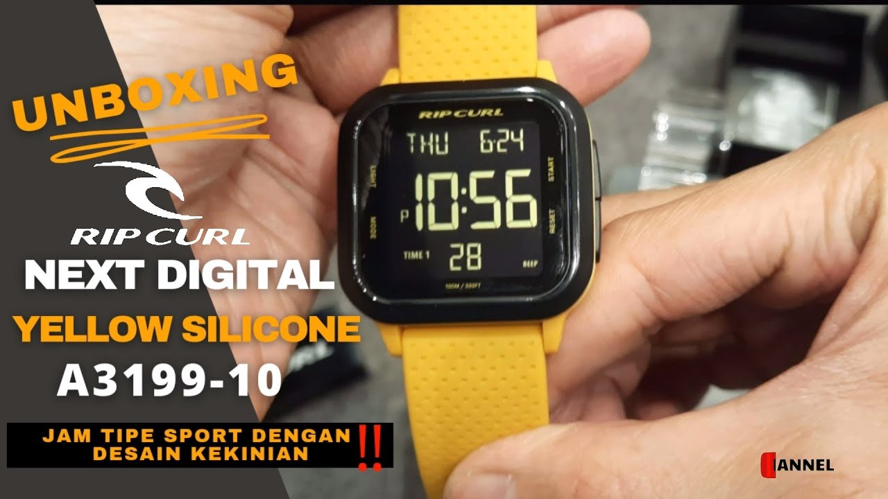 UNBOXING RIPCURL NEXT DIGITAL YELLOW SILICONE | A3199-10