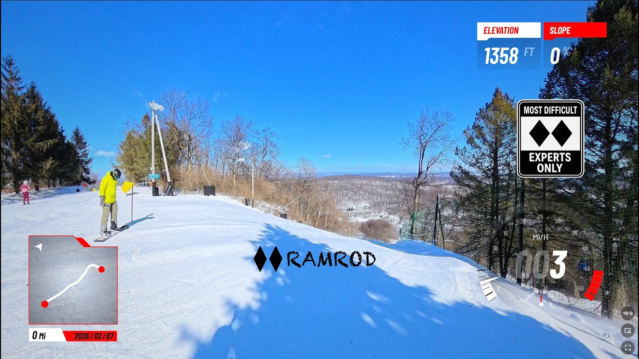 ♦♦ Ramrod run - Roundtop Ski Resort PA | Insta360