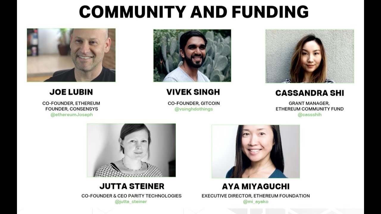 Community and Funding at the Ethereum Meetup 2018