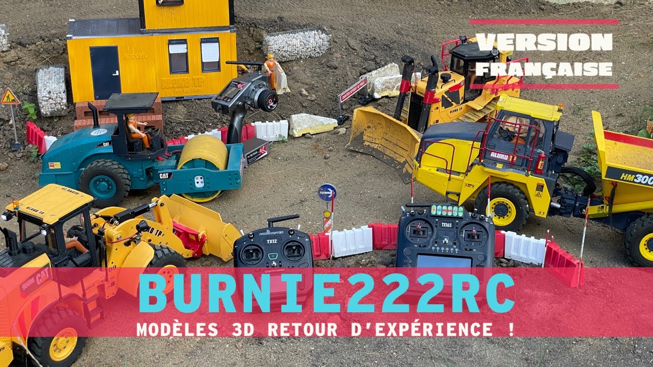 Retour d'experience sur mes engins imprimés en 3D après des dizaines d'heures sur le chantier !