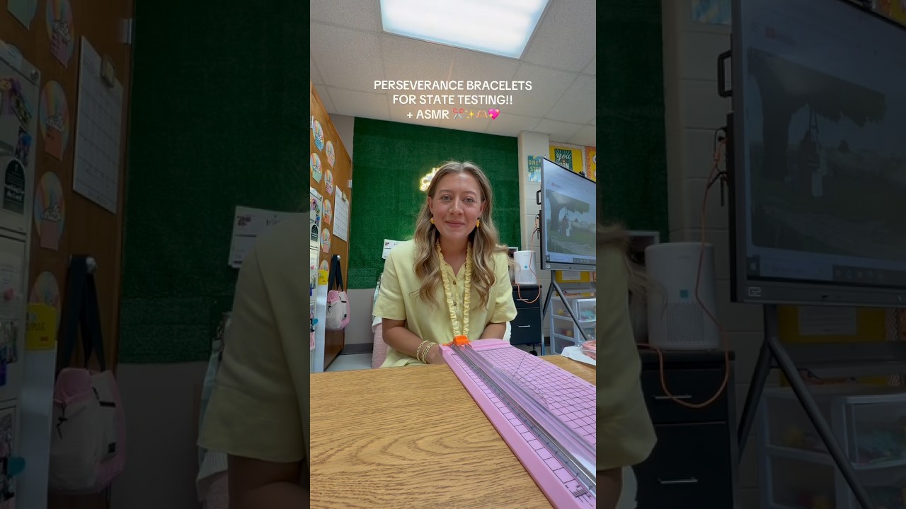 State testing bracelets and ASMR! #teacher #teachers #teaching #asmr #elementary #explore #teach