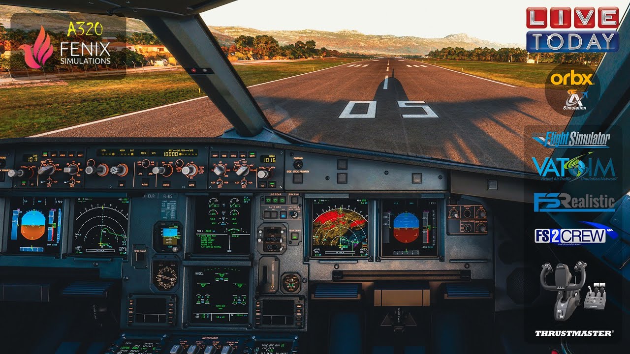 🔴MSFS2024 | VATSIM | ChasePlane | REX Atmos | Active Sky | Fenix A320🛫LIEE✈️LICC✈️LMML✈️EPKK🛬
