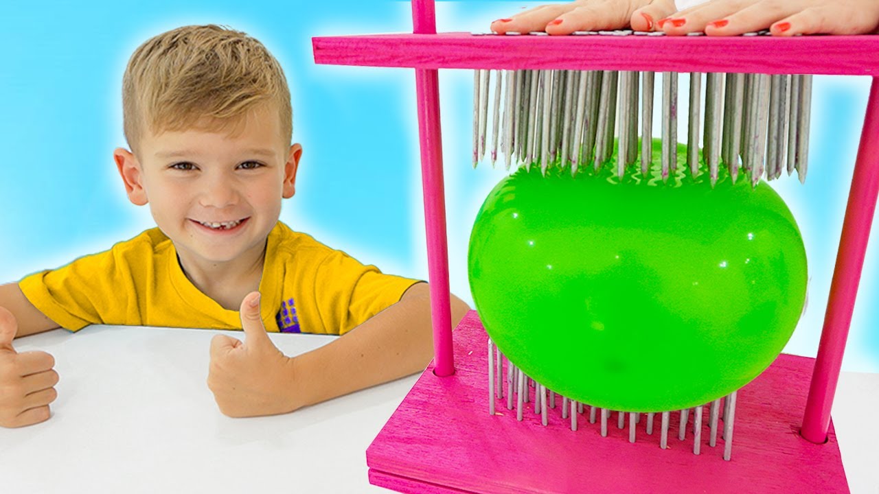 Experiências pop balões para crianças
