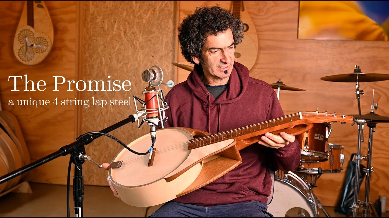 The Promise. A handmade 4 string fretted, lap steel guitar.