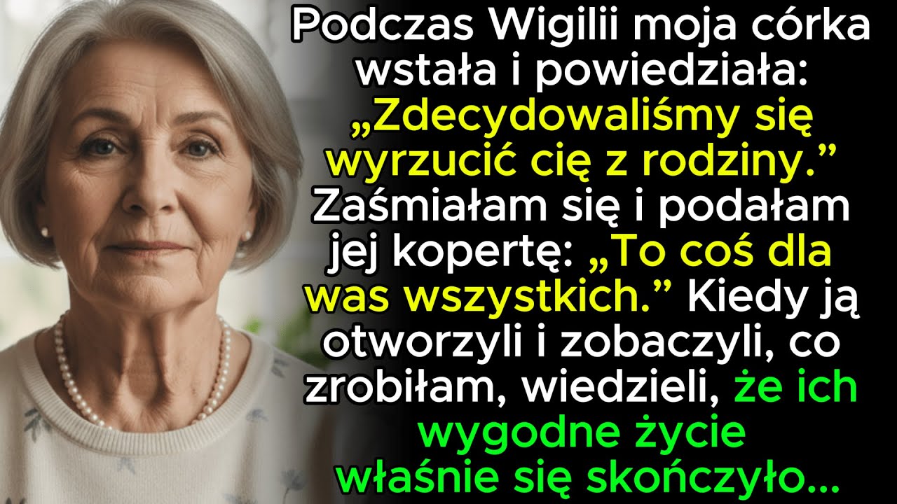 W Wigilię moje dzieci się mnie wyrzekły — wtedy podałam im kopertę, która zmroziła im krew w żyłac