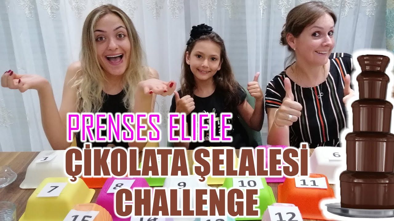 PRENSES ELİF VE LERA İLE ÇİKOLATA ŞELALESİ CHALLENGE!