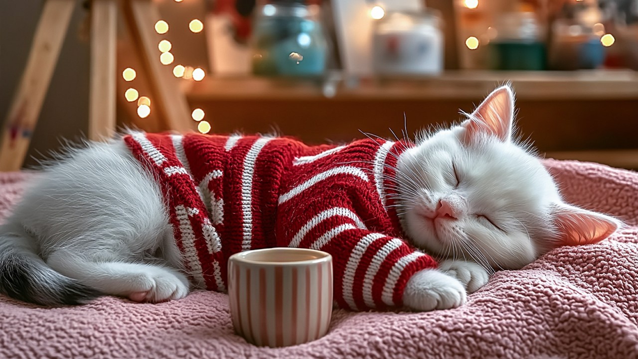 12 Hours of Cat Sleep Music 💤 Music for Cats to Sleep 🐱 Relax My Cats with Stress Relief 💕 Cat TV