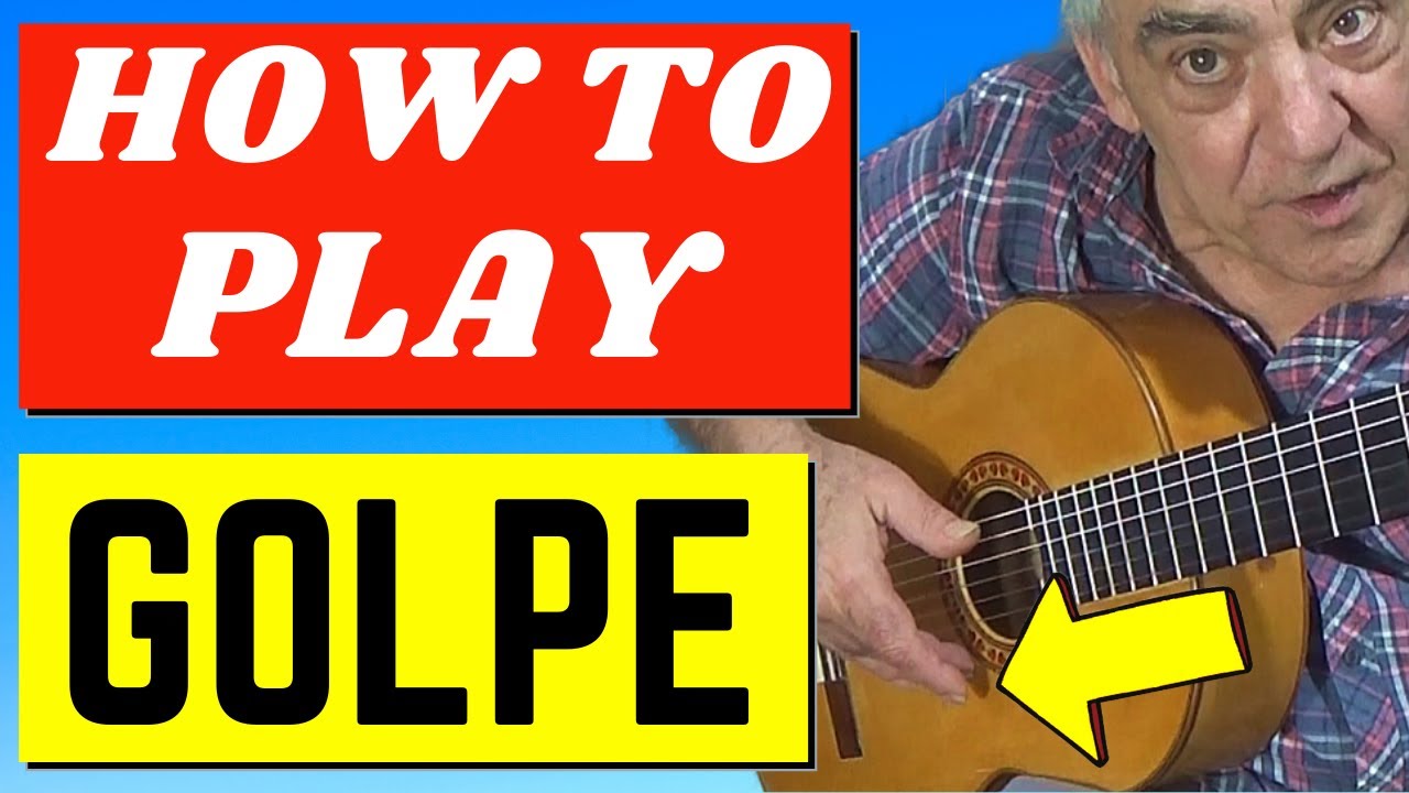 How to play golpe.  real flamenco demos and tab