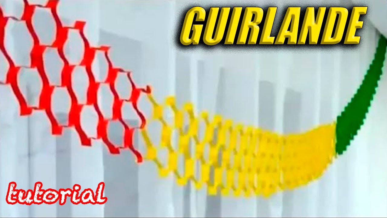Comment faire une guirlande de papier / Très belle guirlande