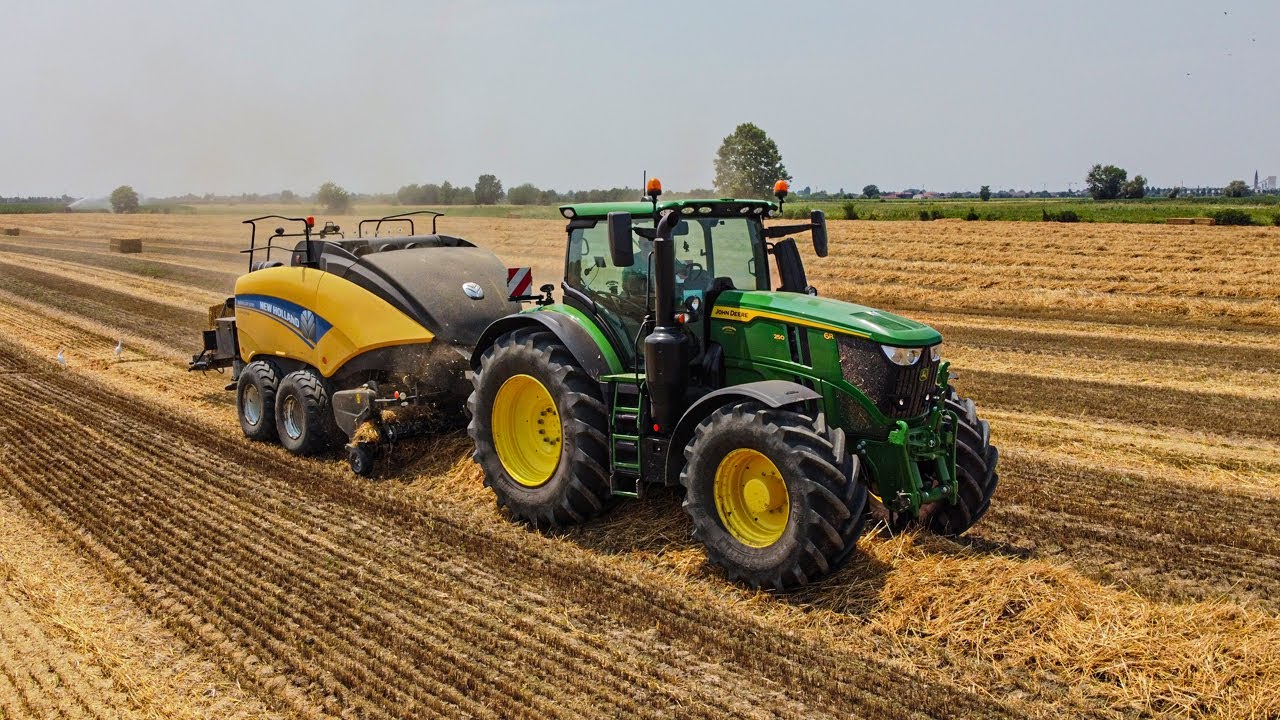 John Deere 6R 250 MY22 | New Holland BigBaler 1290 | Straw Baling 2023