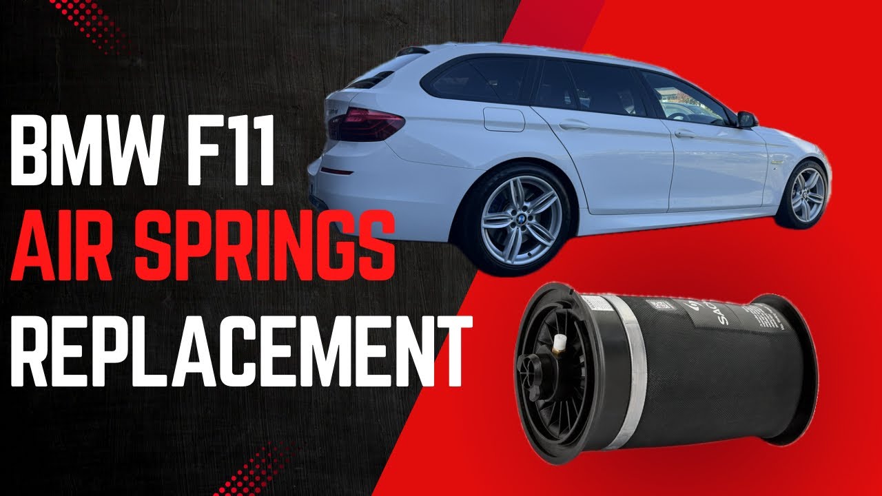BMW F11 F07 5 Series Touring GT Air suspension bags springs replacement install diy tutorial