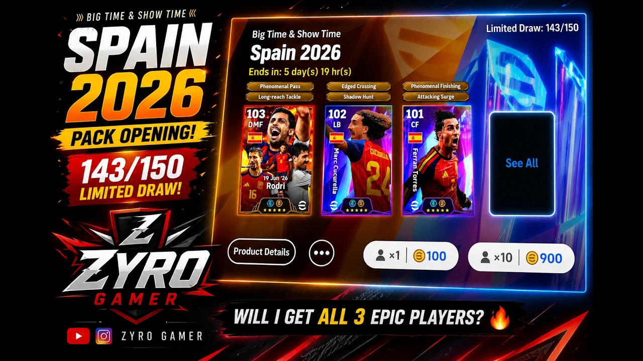 Spain 2026 Pack Opening 😭 No Epic... But I'm Not Giving Up!