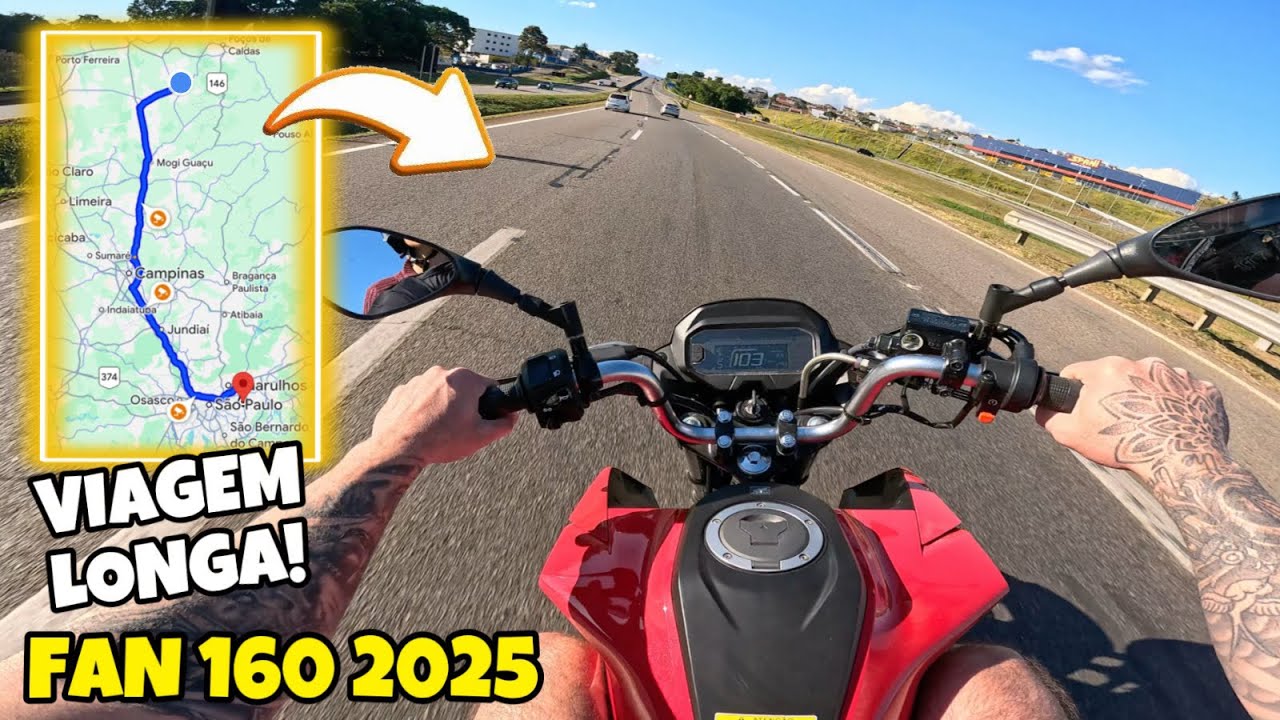 PRIMEIRA VIAGEM DE FAN 160 2025 🔥 BOTEI MOTOR PRA FRITAR