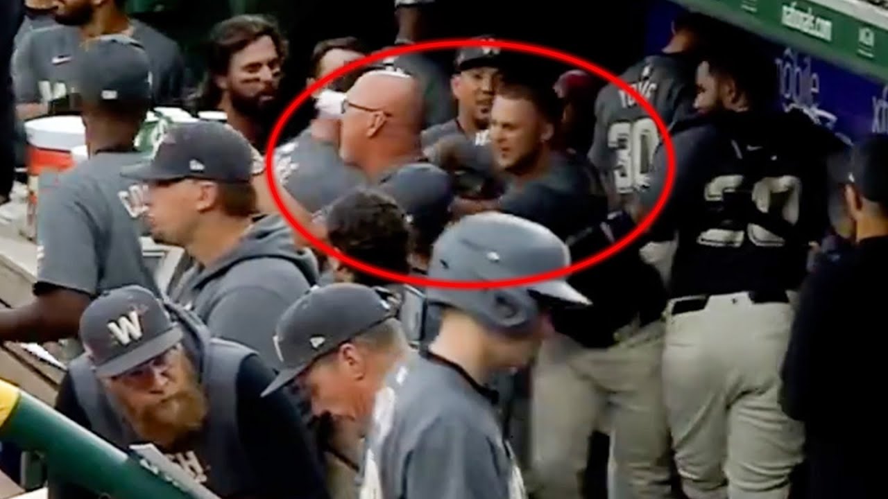 Mackenzie Gore & Nick Senzel get into altercation in Washington dugout 👀 | ESPN MLB