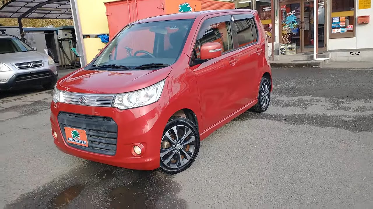 支払総額39万円　H25年式　ワゴンRスティングレー660Tターボ　フェニックスレッドパール　走行107516ｋｍ　車検２年付き
