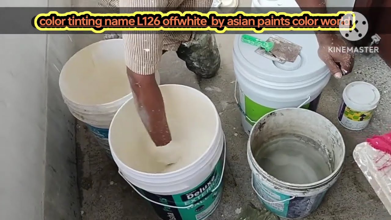 color tinting name off-white  code ( L126 )  BY Asian paints colour combination Interior walls ||yy