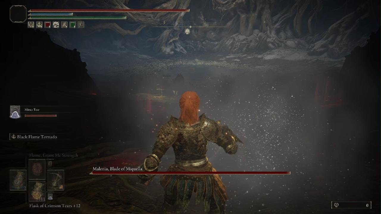 Black flame tornado with mimic is very strong