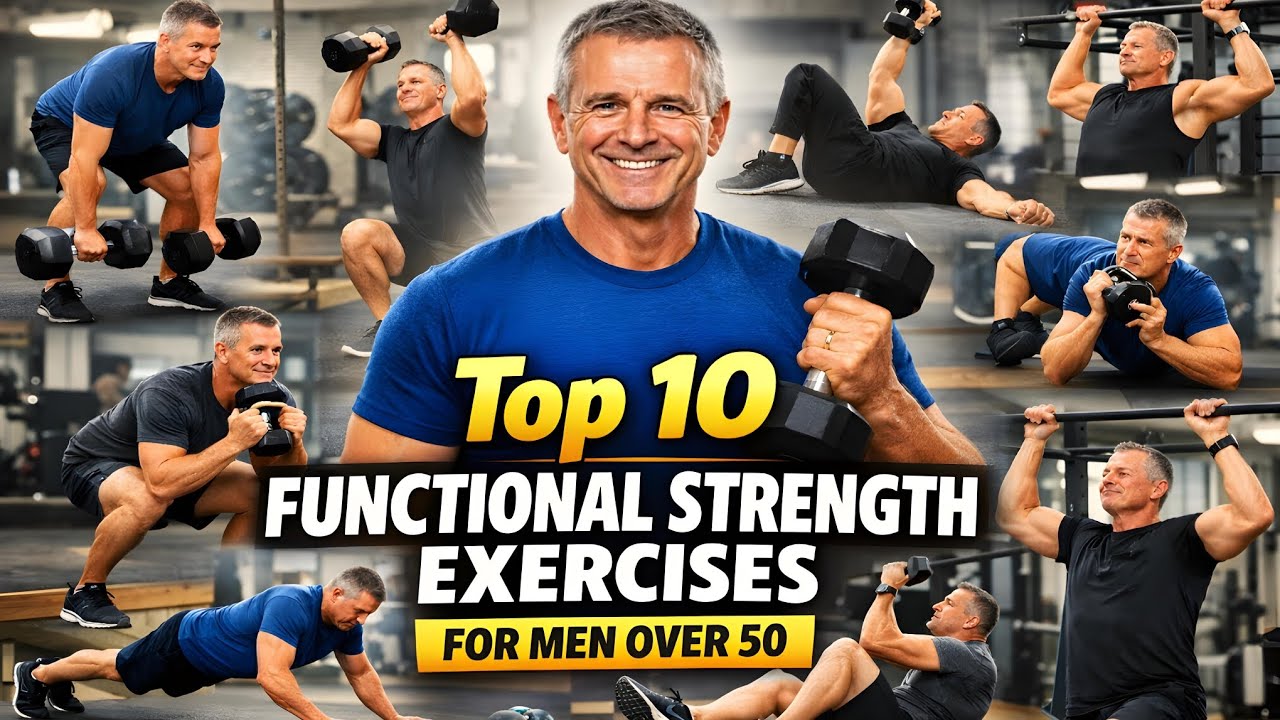 Top 10 Functional Strength Exercises for Men Over 50 | Build Power, Balance & Resilience