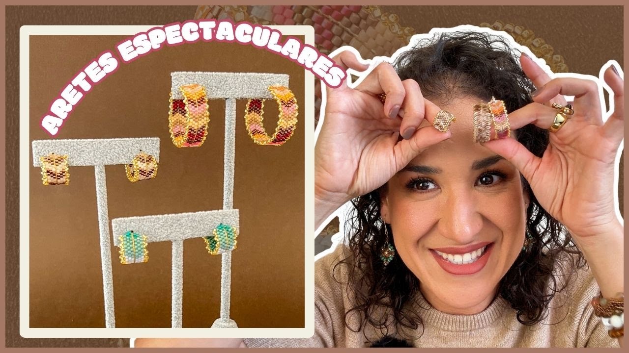 ✨ Aprende una NUEVA TÉCNICA ✨ 🤩 Arracadas con Delica Miyuki en Puntada Ladrillo