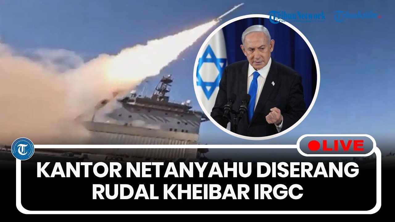 🔴LIVE: Kantor Netanyahu Diserang Rudal Kheibar IRGC