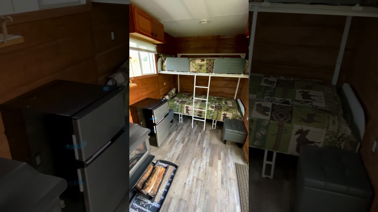 Hunting cabin inside